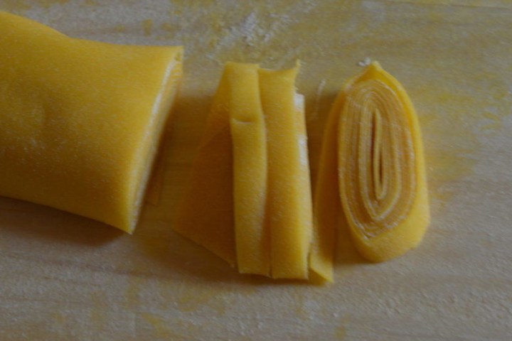 fresh pasta in the making
