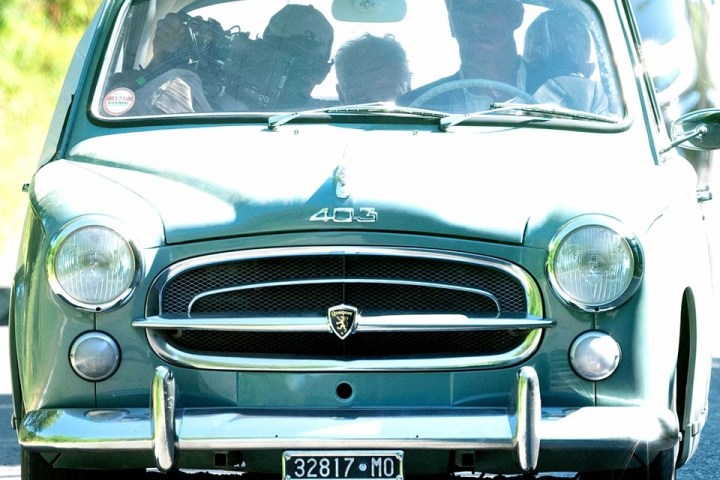 a car parked in a parking lot