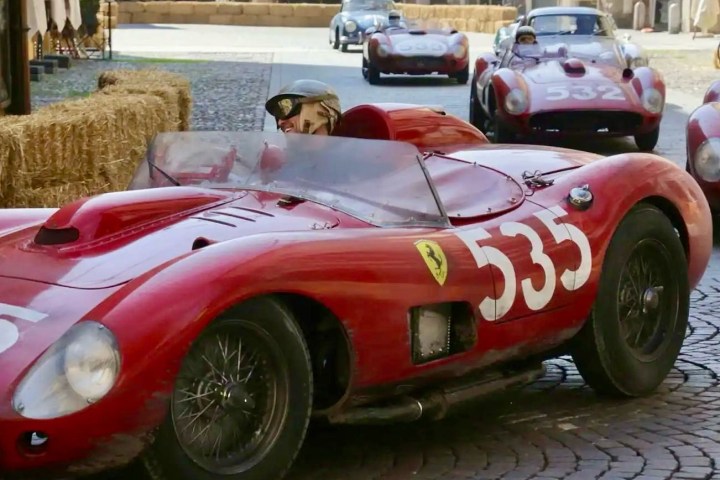 a car parked in a parking lot
