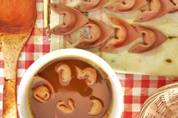 a close up of food on a table