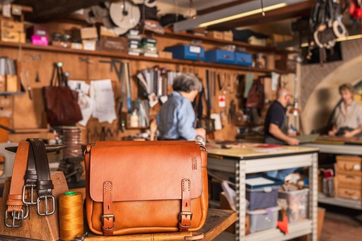 a store filled with lots of luggage